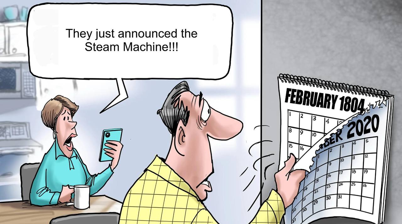 They just announced the Steam Machine!!! FEBRUARY 80 2020 7 у