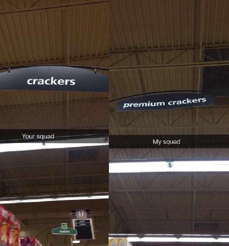 crackers premiu crackers Your squad My squad
