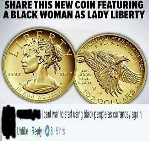 HARE THIS NEW COIN FEATURING WOMAN AS LADY LIBERTY К or \\:732 20 i 3333 FINE SOLD We boul sat ack people a8 Svs