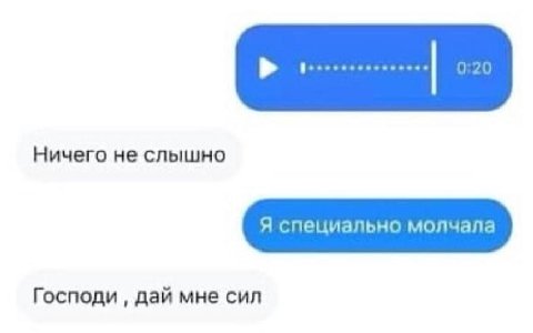 Ничего не слышно Господи дай мне сил