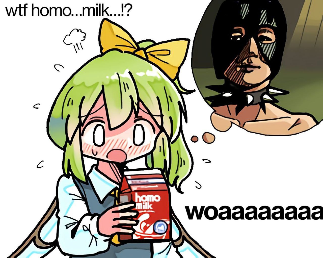 wtf homo...milk...!? woaaaaaaaa