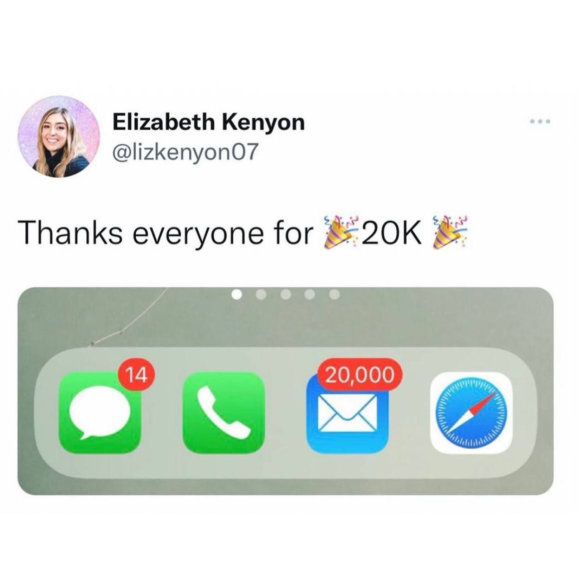 у Elizabeth Kenyon Thanks everyone for 14