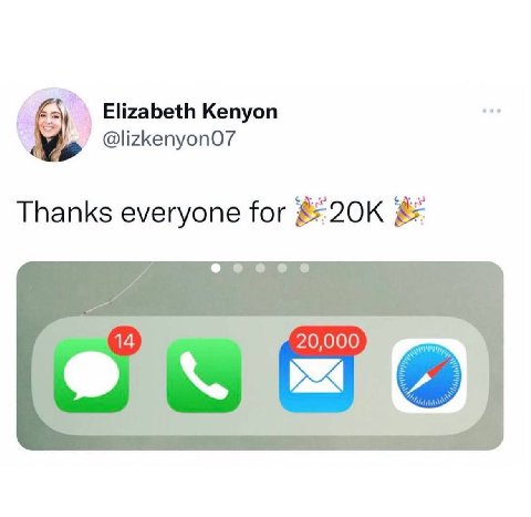 у Elizabeth Kenyon Thanks everyone for 14