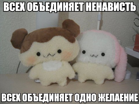 ВСЕХ ОБЪЕДИНЯЕТ НЕНАВИСТЬ ВСЕХ ОБЪЕДИНЯЕТ ОДНО ЖЕЛАЕНИЕ