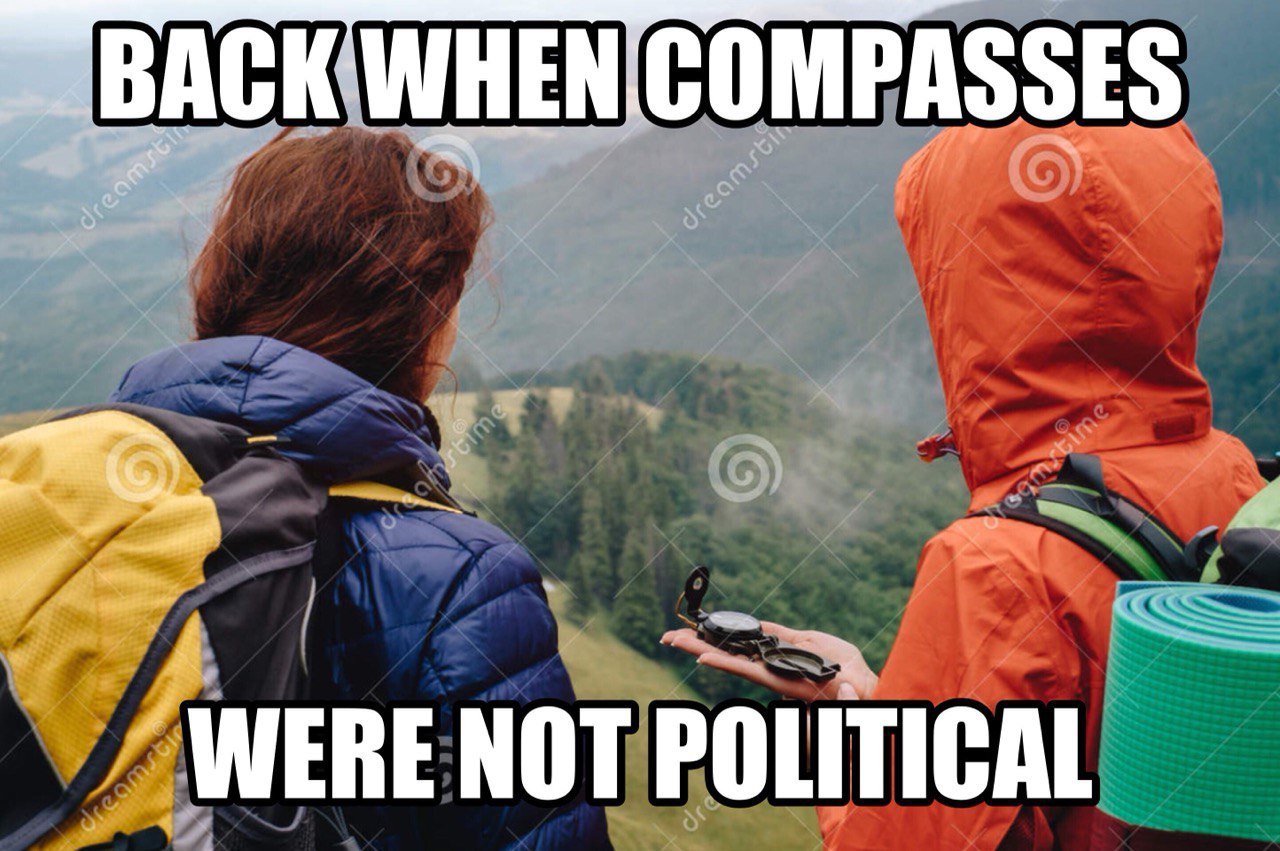 BACK WHEN.COMPASSES WERE NOT POLITICAL