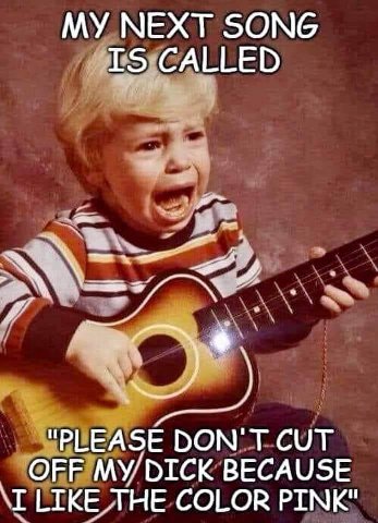 MY NEXT SONG 1$ CALLED "PLEASE DON'T CUT OFF МУ/ОТСК BECAUSE \I LIKE THE COLOR PINK"