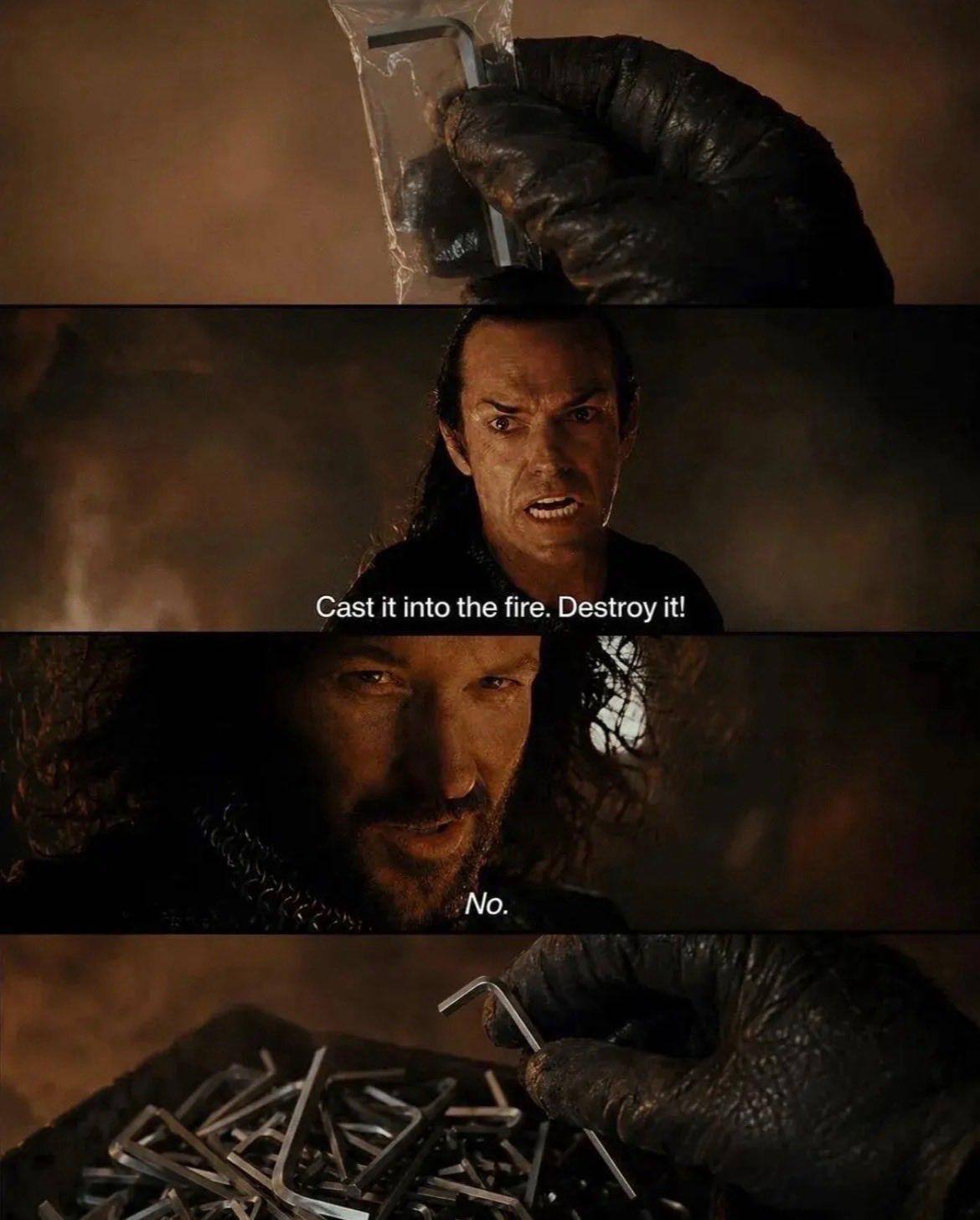 Cast it into the fire. Destroy it! No