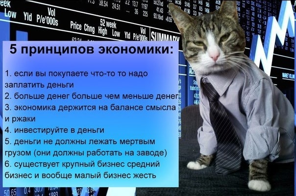 ME ты) 137 19 a Vol Yiq 0003 Price `5 принципов экономики: 1. если вы покупаете что-то то надо заплатить деньги у, 2. больше денег больше чем меньше денег. 3. экономика держится на балансе смысла и рж