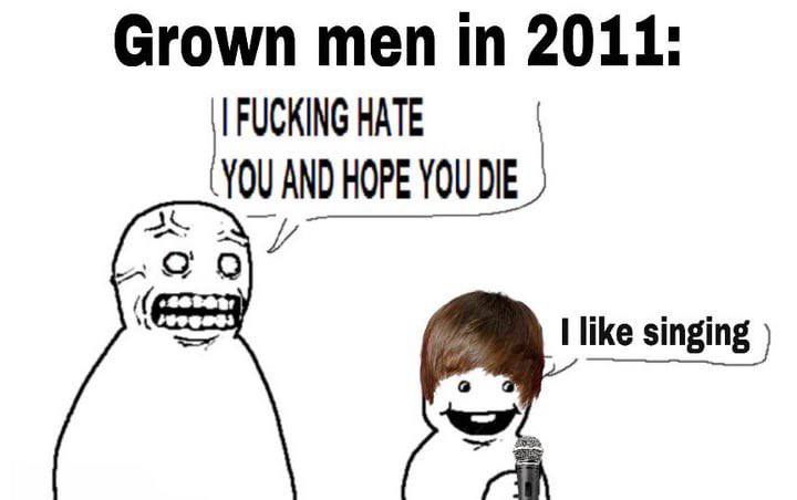 Grown men in 2011: HATE ‘YOU AND HOPE YOU DIE singing