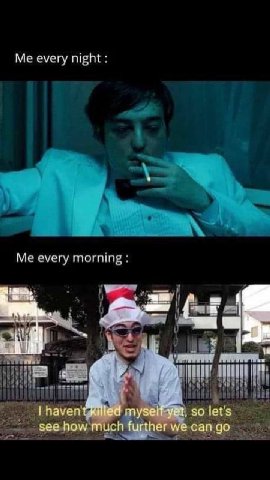 every night Me every morning haven led so let's see how much further we can
