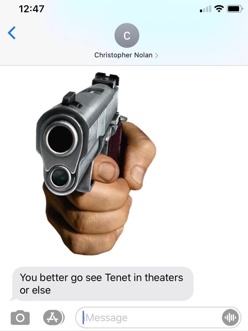 12:47 Christopher Nolan You better see Tenet in theaters or else