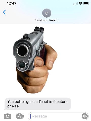 12:47 Christopher Nolan You better see Tenet in theaters or else