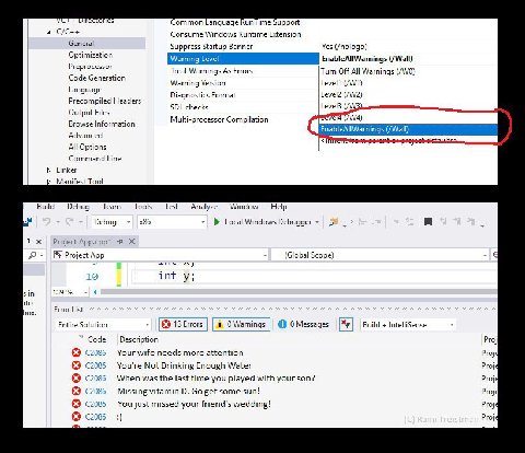 ommon Language Кип ите Support 4 Consume Windows Runtime Extension General Suppress Startup Banner Yes (/nologo) Optimization EnableAllWarnings (/Wall) Preprocessor Code Generation Treat Warnings As E