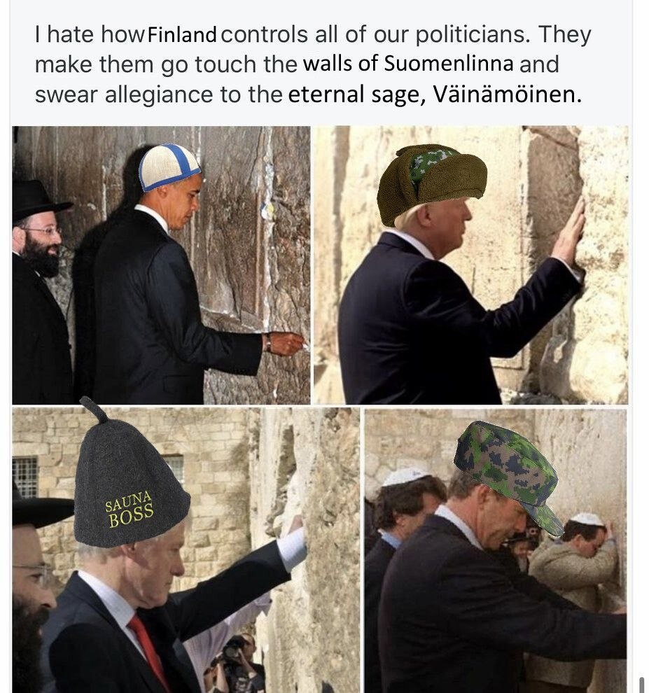 hate all of our politicians. They make them touch the walls of Suomenlinna and swear allegiance to the eternal sage, Уататбтеп. 7 a 1
