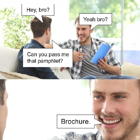 Yeah ого? Can you pass me that pamphlet? @PunHubOniine Ste Brochure.