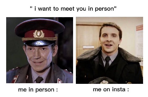 want to meet you in person" 4 me in person me on insta: