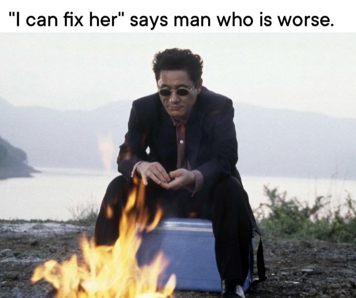 сап fix her" says man who is worse.