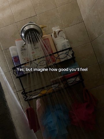 Yes, but imagine how good you'll feel