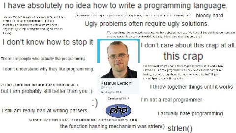 have absolutely no idea how to write a programming language. haw was Ugly problems often require ugly solutions. Solving an ugly problem in a pure manner is bloody hard. hard to write a programming la