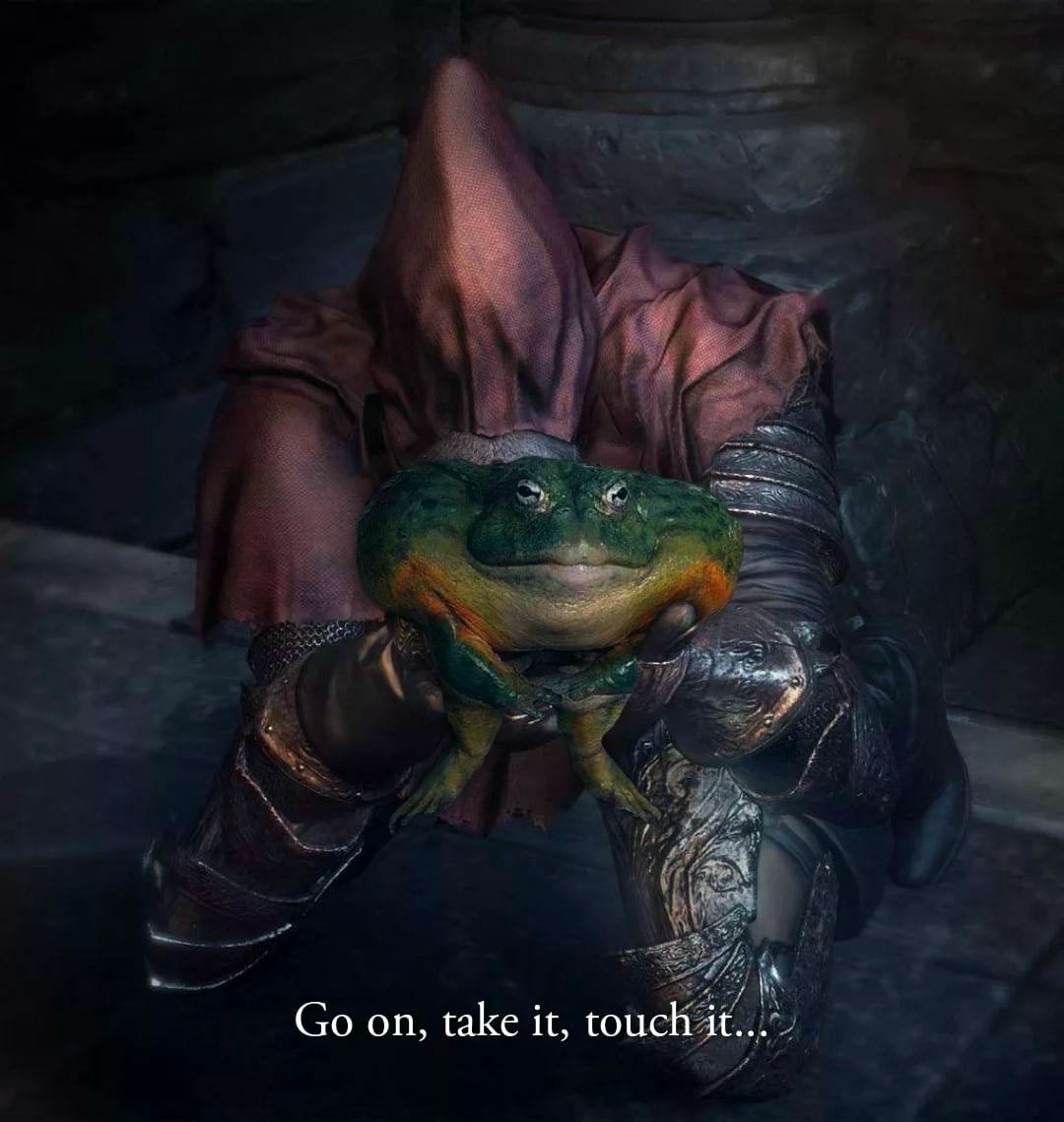 on, take it, touch it...