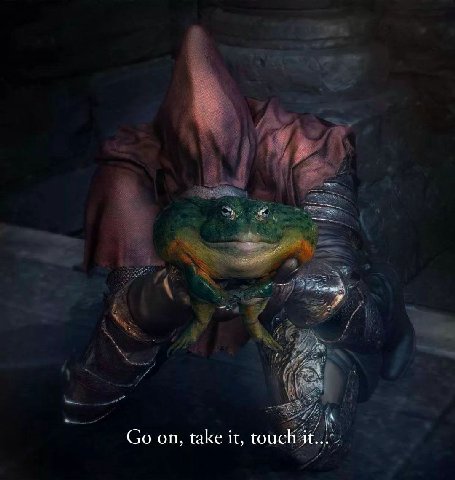 on, take it, touch it...