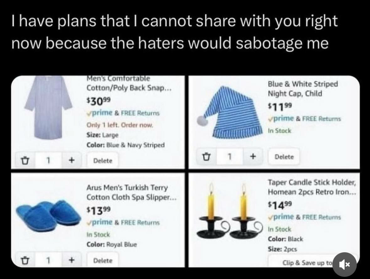 have plans that cannot share with you right now because the haters would sabotage me miorta Blu White Striped Back Snap Night Cap, Child $30°° Size: Color: 1 lelete Arus Men's Turkish Terry Taper Cand