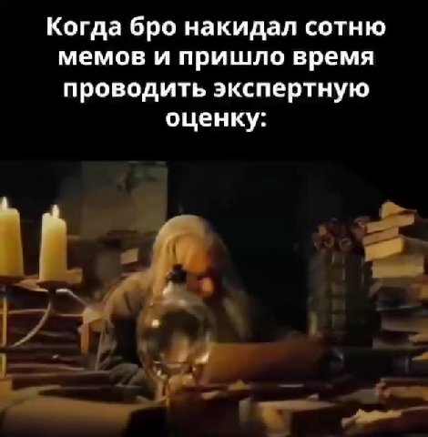 Когда бро накидал сотню мемов и пришло время проводить экспертную