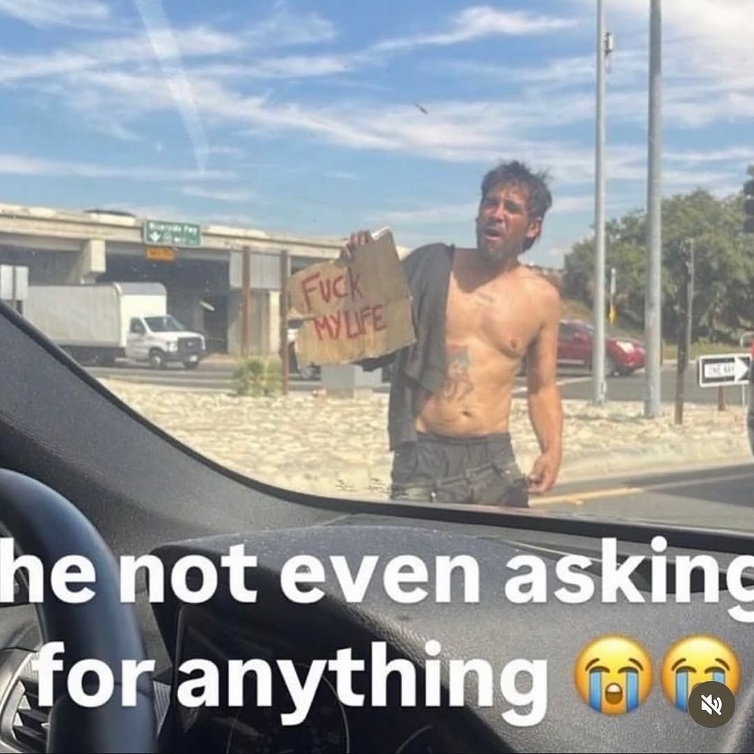 he not even askinc (for anything