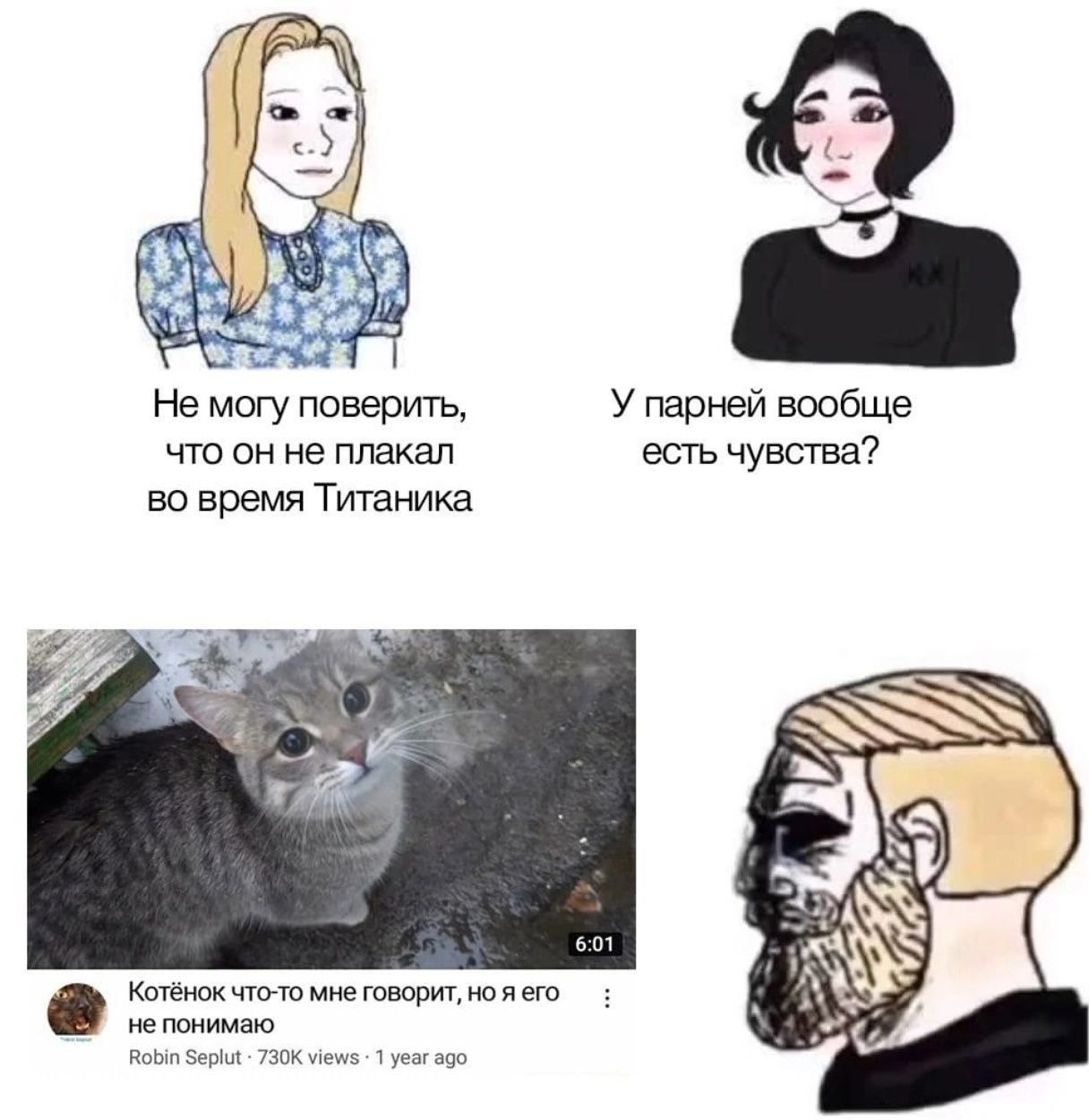 ¥A Не могу поверить, У парней вообще что он не плакал есть чувства? во время Титаника SSC 6:01 Котёнок что-то мне говорит, но я его А не понимаю Robin Seplut views 1 year ago