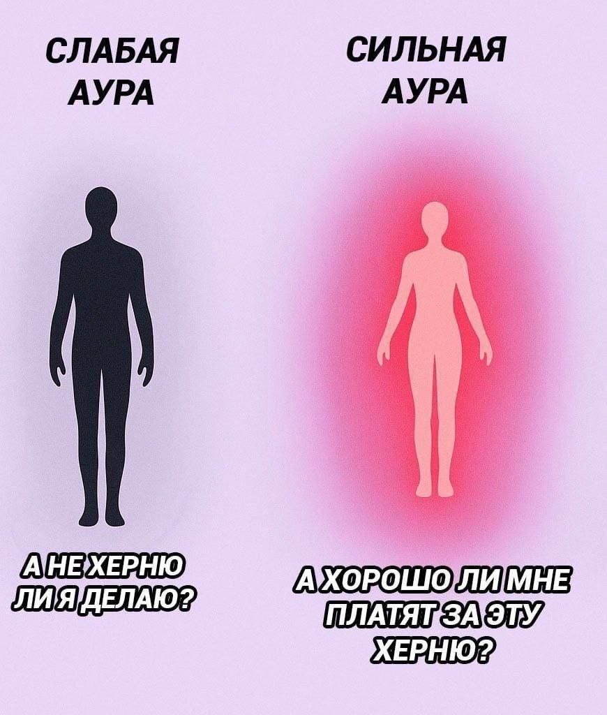 СЛАБАЯ СИЛЬНАЯ АУРА АУРА We ПЛАТЯТЗАЭ