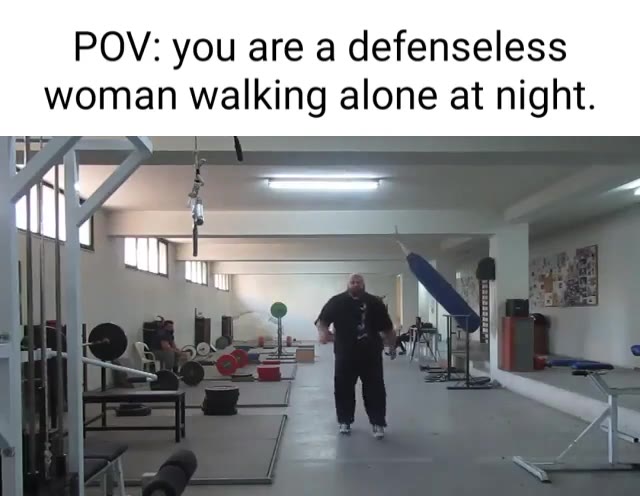 woman walking alone at night.