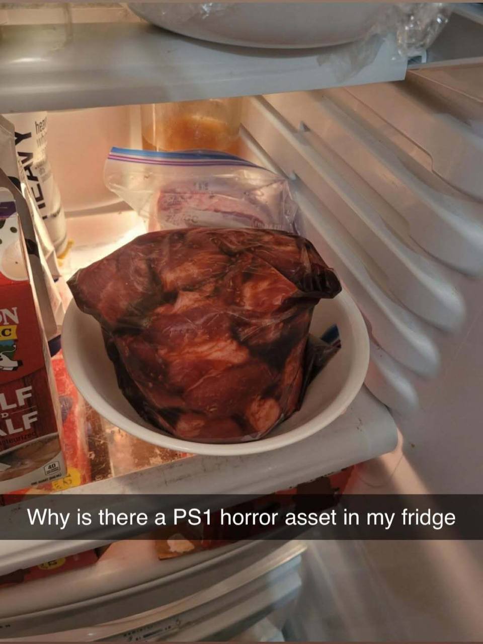 Why is there a horror asset in my fridge