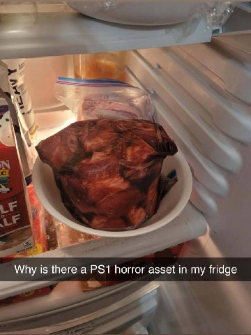 Why is there a horror asset in my fridge
