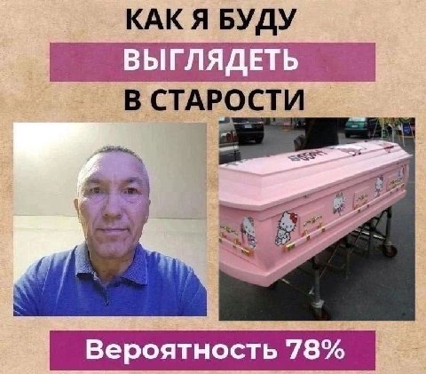 КАК Я БУДУ ВЫГЛЯДЕТЬ В СТАРОСТИ 29 Вероятность 78%