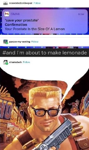 Save your pros fate’ Your Prostate Is the Size Of A Lemon #апа about То make lemonade Follow a У. 5 4 У a