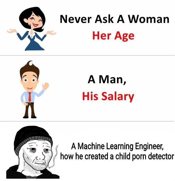 Never Ask А Woman Her Age A Man, His Salary A Machine Learning Engineer, „С A how he created a child porn detector