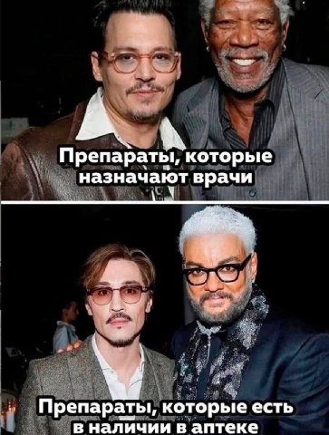 Препараты, которые Назначают врачи Препараты, которые есть в наличии в аптеке