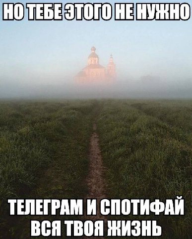 НЕ ТЕЛЕГРАМ И СПОТИФАЙ ВСЯ ТВОЯ ЖИЗНЬ