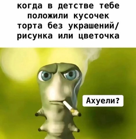 когда в детстве тебе положили кусочек торта без украшений/ рисунка или цветочка у