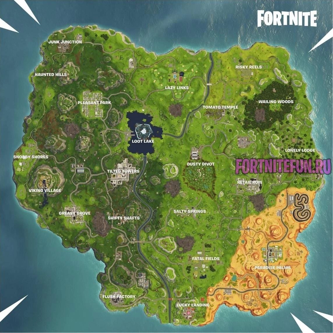 JUNK RISKY REELS PLEASANT PARK WAILING WOODS TOMATO TEMPLE LOOT LAKE LONELY SNOBBY SHORES DUSTY DIVOT RETAIL ROW VIKING VILLAGE 4 и. GREASY GROVE SALTY SPRINGS SHIFTY SHAFTS FATAL FIELDS PALMS LUCKY L
