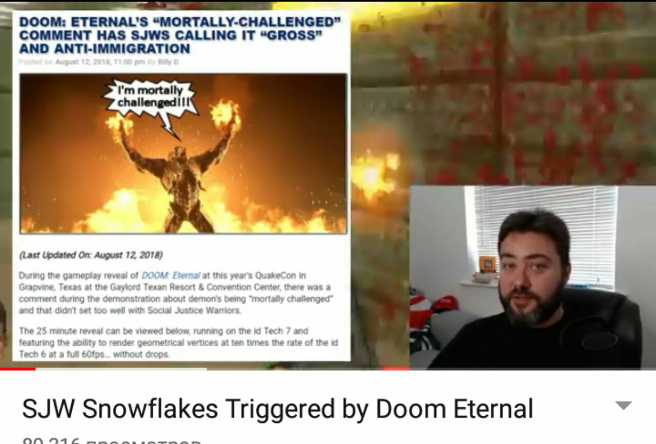 DOOM: ETERNAL’S “MORTALLY-CHALLENGED” COMMENT HAS SJWS CALLING IT “GROSS” AND ANTI-IMMIGRATION 7 (Last Updated On: August 12. 2018) and that set too well with Social Justice Warriors The 25 minute rev