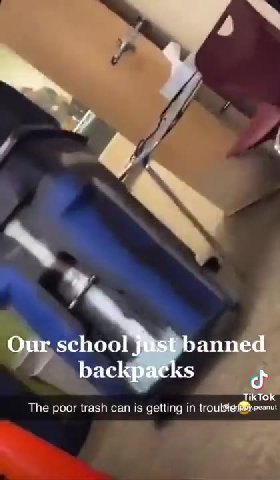Our school just banned The poor trash can is getting in trouble ro