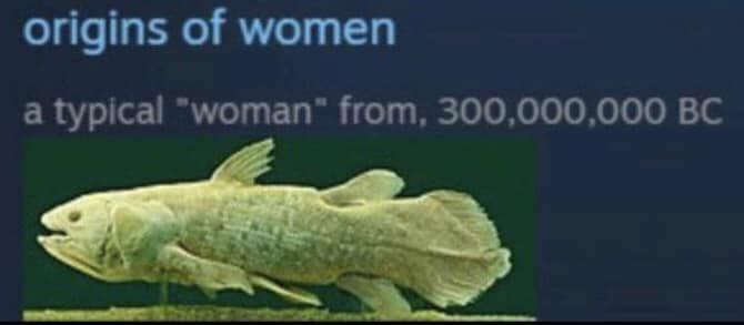 origins of women a typical from, 300,000,000