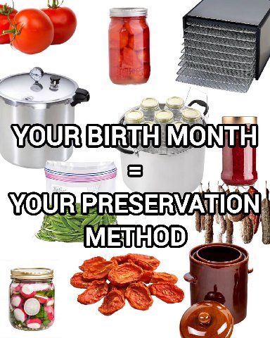 YOUR BIRTH! MONTH 8 PRESERVATION