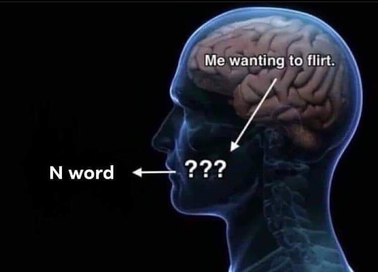 wanting to flirt. Nword