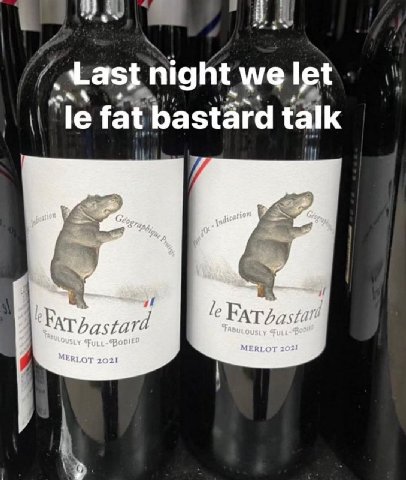 Last night we Iet fat bastard talk on MERLOT 2021 MERLOT 2021
