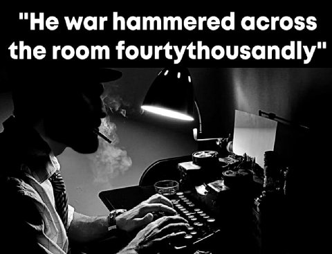 "Не маг hammered across the room fourtythousandly" 44