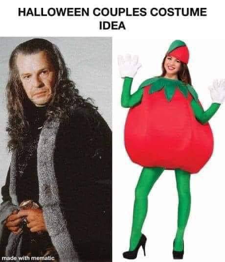 HALLOWEEN COUPLES COSTUME IDEA made with mematic