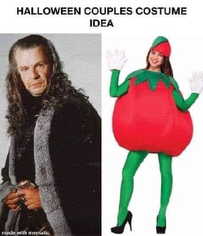 HALLOWEEN COUPLES COSTUME IDEA made with mematic