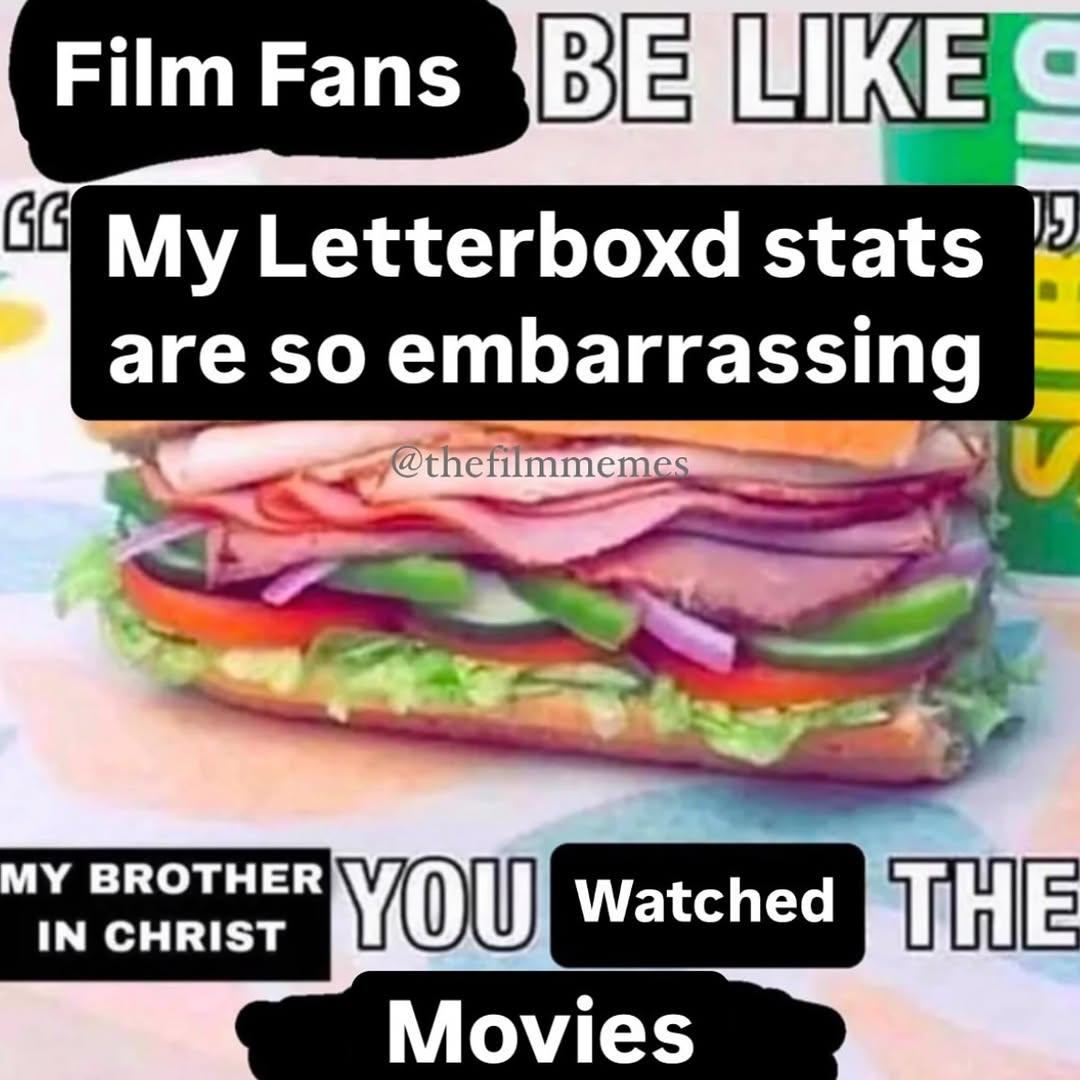 My Letterboxd stats are SO embarrassing watched